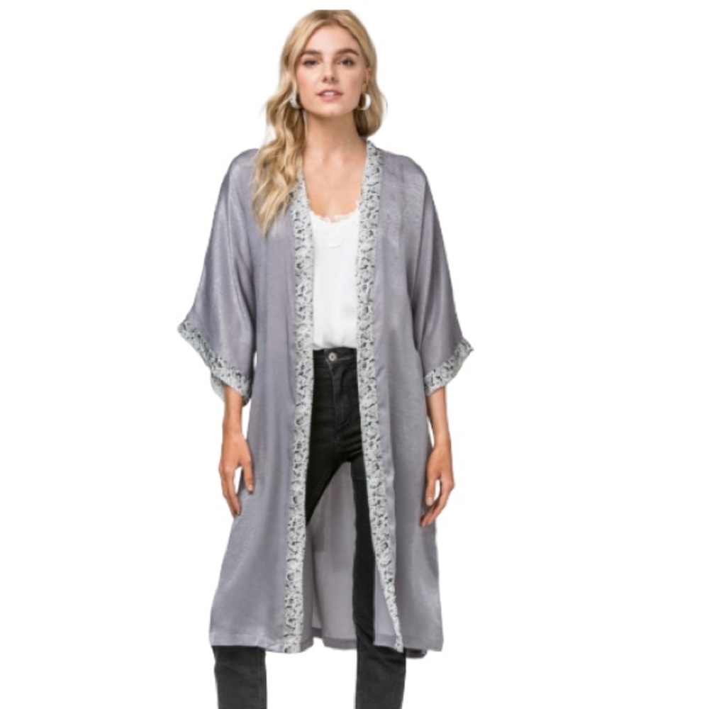 NWT Satin Kimono Robe Or Jacket